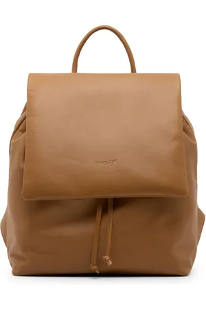 MARSÈLL Logo-debossed leather backpack