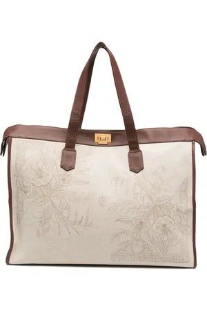 ELEVENTY Jacquard canvas tote bag