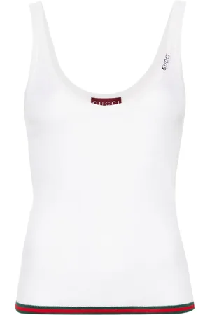 Gucci Intarsia-logo knitted tank top