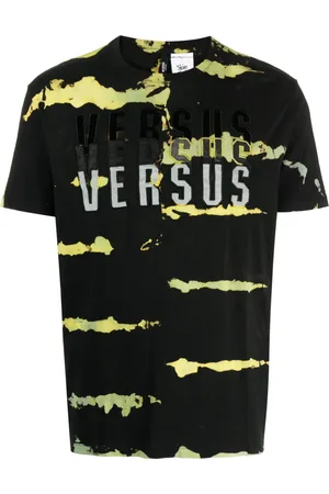 Stain Shade Slogan-embroidered cotton T-shirt