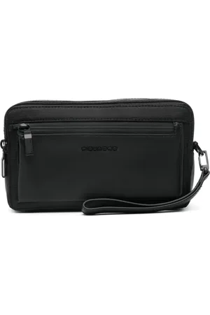 Piquadro Logo lettering clutch bag