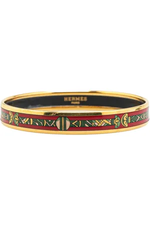 Hermès 20th Century Narrow Cloisonne Enamel Bangle 62 costume bracelet