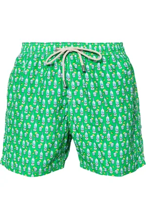 MC2 SAINT BARTH Lighting drink-print swim shorts