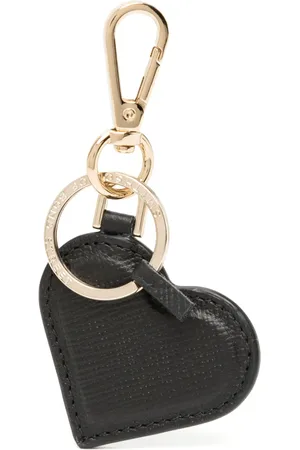 SMYTHSON Heart leather keyring