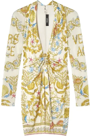 VERSACE Underwater Barocco mini dress