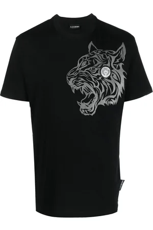 Philipp Plein Tiger-motif short-sleeved T-shirt