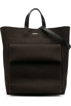 Jil Sander Logo-print canvas tote bag