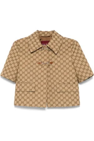 Gucci GG Supreme Horsebit-detail jacket