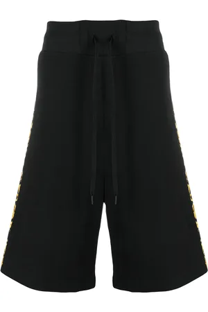VERSACE Baroque-print cotton shorts