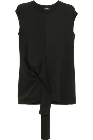 GOEN.J Asymmetric-draped tank top