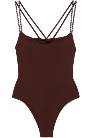 FISICO Crystal-embellished swimsuit