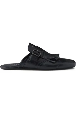 Prada Shuffle fringed leather mules