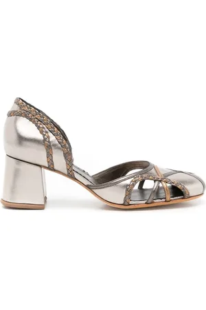 Sarah Chofakian Molly leather 40mm pumps