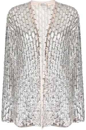 FORTE FORTE Cut-out sequin tulle jacket