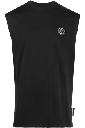 Philipp Plein Statement logo-patch vest