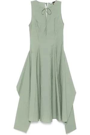 Loewe Crinkle-finish midi dress