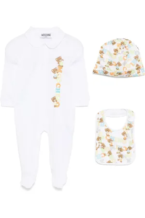 Moschino Graphic-print rompers (pack of three)