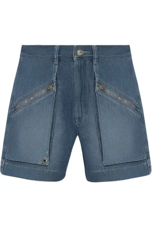Isabel Marant Jeliano high-waisted denim shorts