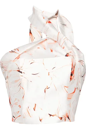 Saiid Kobeisy Printed strapless top
