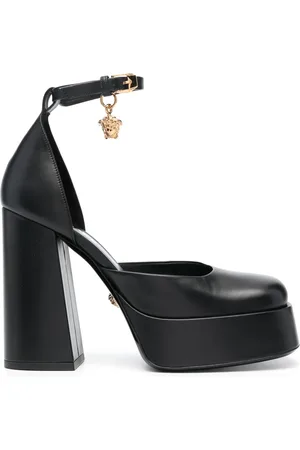 VERSACE Medusa Aevitas 125mm leather pumps