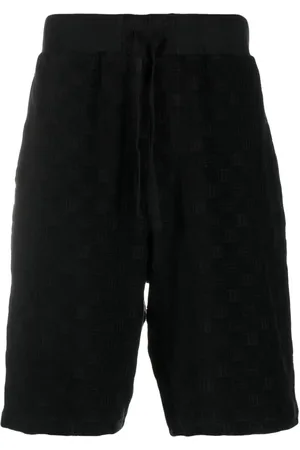 AMBUSH Monogram towelling-finish track shorts
