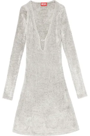 Diesel M-Coleen logo-plaque dress