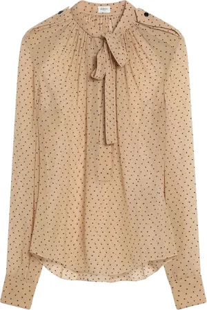 Saint Laurent CAMICIA polka-dot blouse