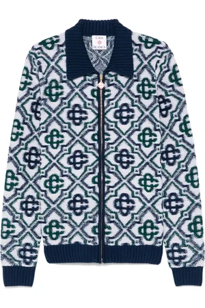 Casablanca Monogram-jacquard cardigan