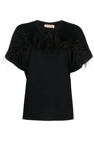 Twin-Set Embellished cotton T-shirt