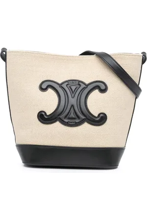 Céline 2021 Small Canvas Triomphe bucket bag