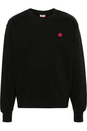 Kenzo Boke Flower-patch cotton sweatshirt
