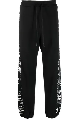 VERSACE Logo-print cotton track pant