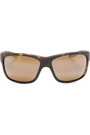 Maui Jim Tortoiseshell rectangle-frame sunglasses