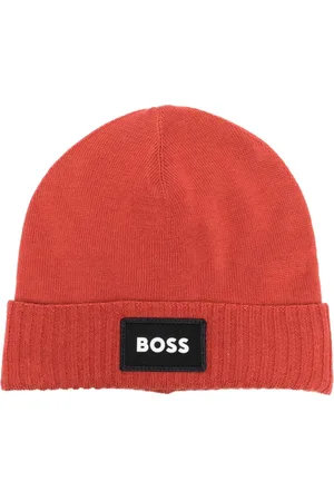 HUGO BOSS Embroidered-logo beanie hat