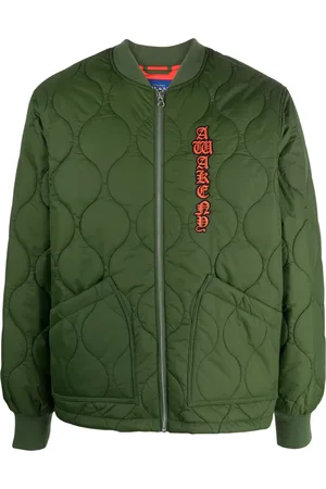 AWAKE NY Cobra logo-appliqué bomber jacket