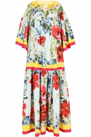Dolce & Gabbana Garden-print poplin kaftan