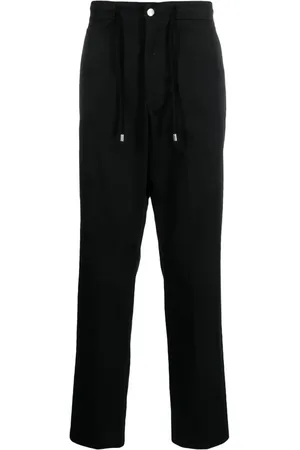 Roberto Cavalli Logo-embroidered cotton trousers
