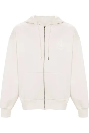 Daily paper Circle cotton zip-up hoodie