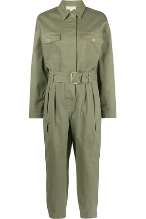 Michael Kors Long-sleeve belted jumpsuit