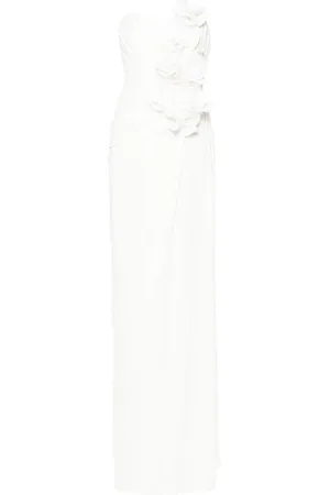 Ana Radu Floral-appliqu?? maxi dress