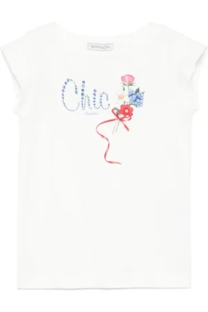 MONNALISA Floral-print T-shirt