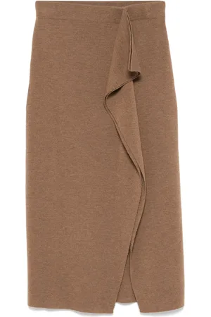 P.A.R.O.S.H. Draped midi skirt