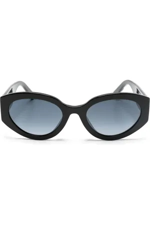 Marc Jacobs Embossed-logo oval-frame sunglasses
