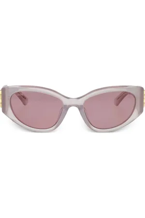 Balenciaga Cat-eye transparent sunglasses