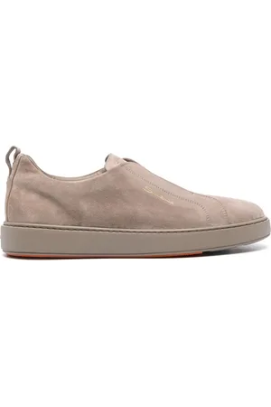 santoni Slip-on suede sneakers