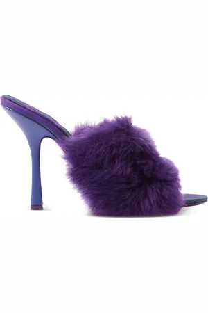 Burberry Minnie 115mm shearling mules