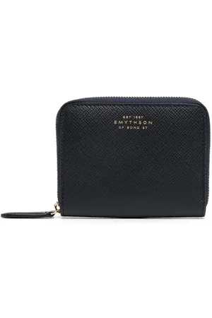 SMYTHSON Grained-leather zipped purse