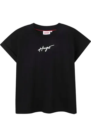 HUGO BOSS Logo-stamp cotton t-shirt