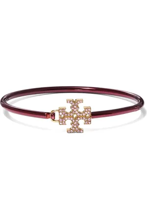 Tory Burch Eleanor pave hinged bracelet