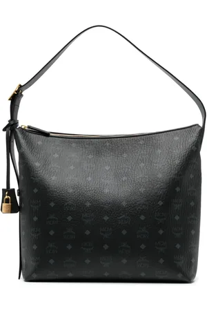 MCM Large Aren Visetos-print leather shoulder bag